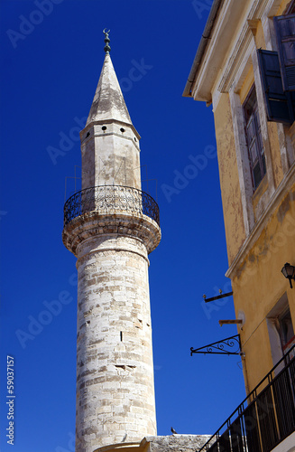 Minaret in Chania on the island of Crete.