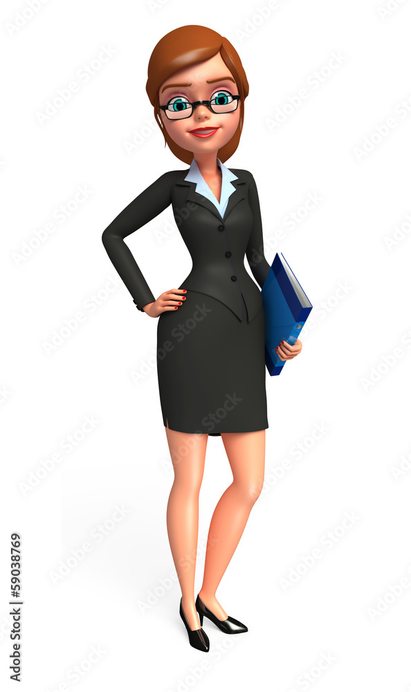 Young Business woman with diary Young Business woman with diary