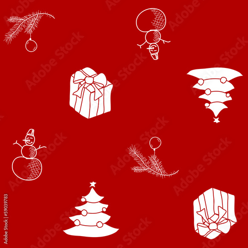 Christmas seamless pattern