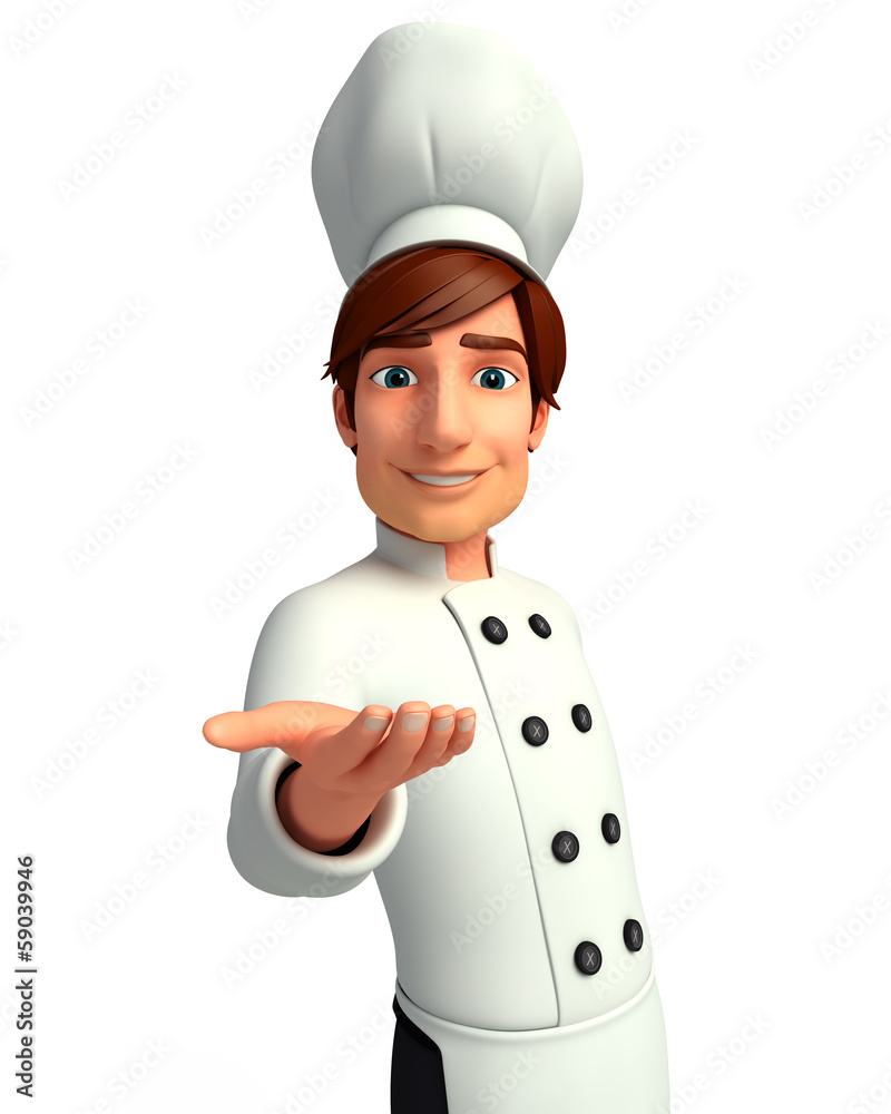 Chef with presentation