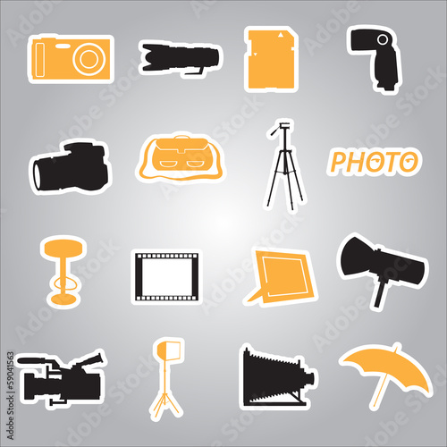 photographic stickers eps10