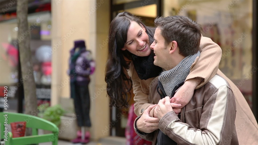 Happy couple on a date Stock Video | Adobe Stock