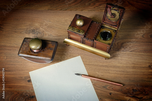 Fotografie Preparing to write a letter.
