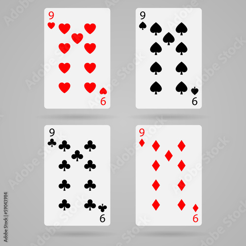 Vector nine cards