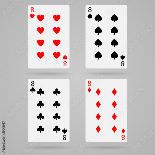 Vector eight cards