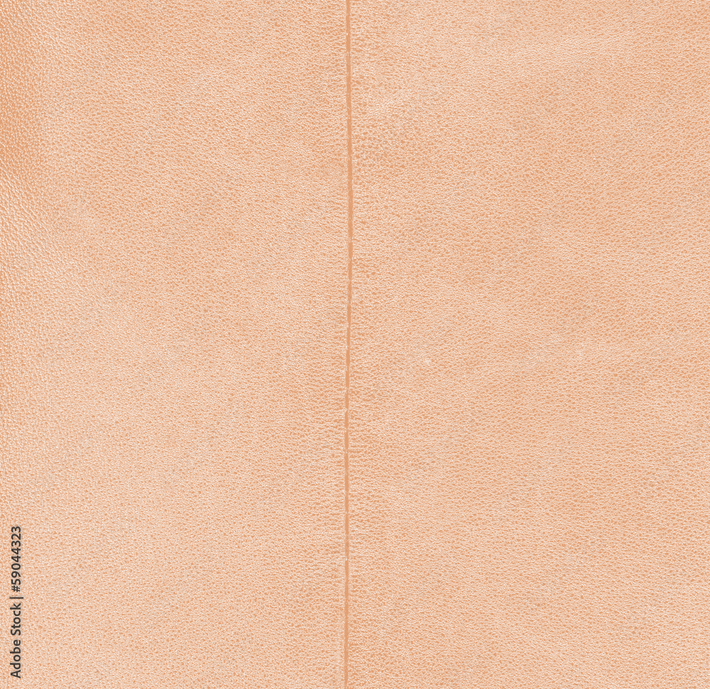 Fototapeta premium light brown leather texture, stitch
