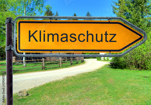 Strassenschild 3 - Klimaschutz