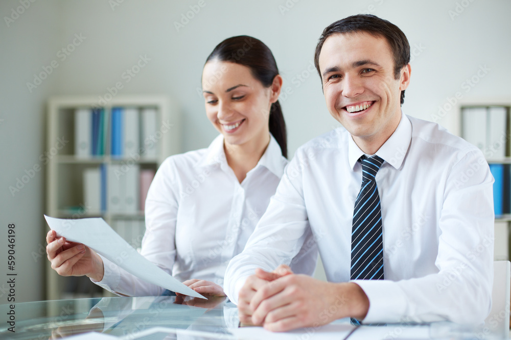 Smiling businessman Smiling businessman