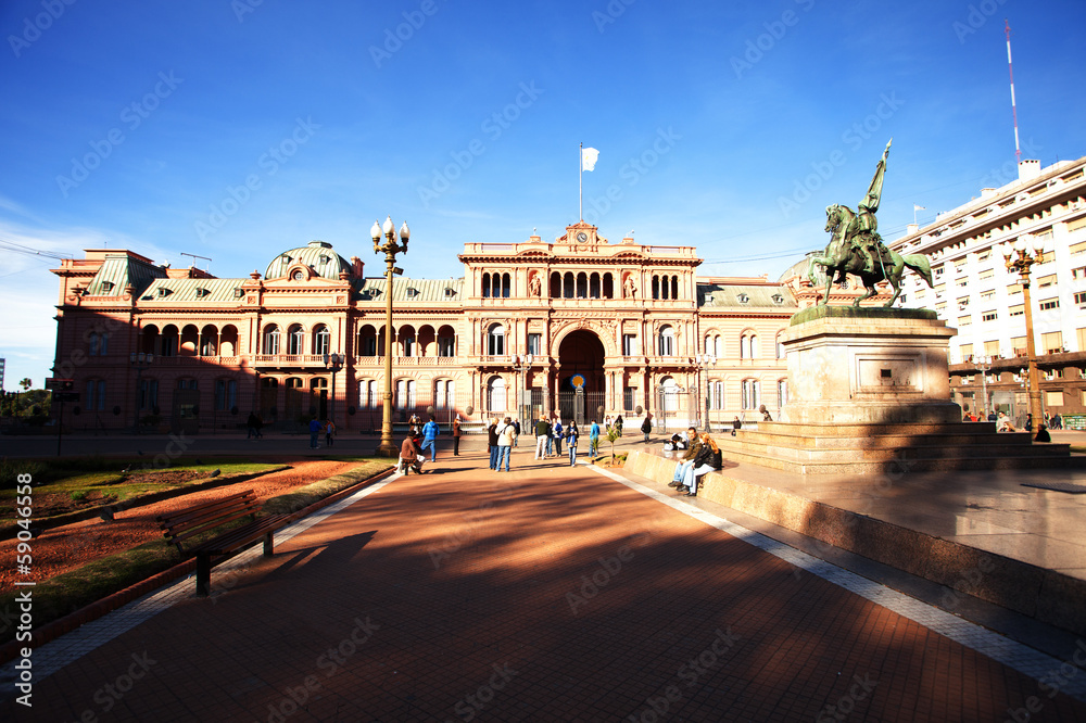 Presidential palace,Casa Rosada,Pink House in Buenos Aires, Arge