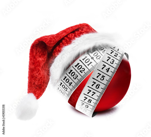 Christbaumkugel mit Maßband