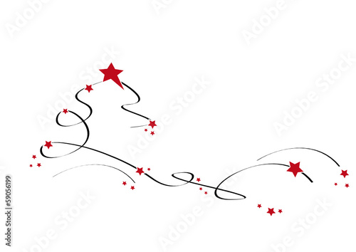 weihnachtsbaum schwarz/rot