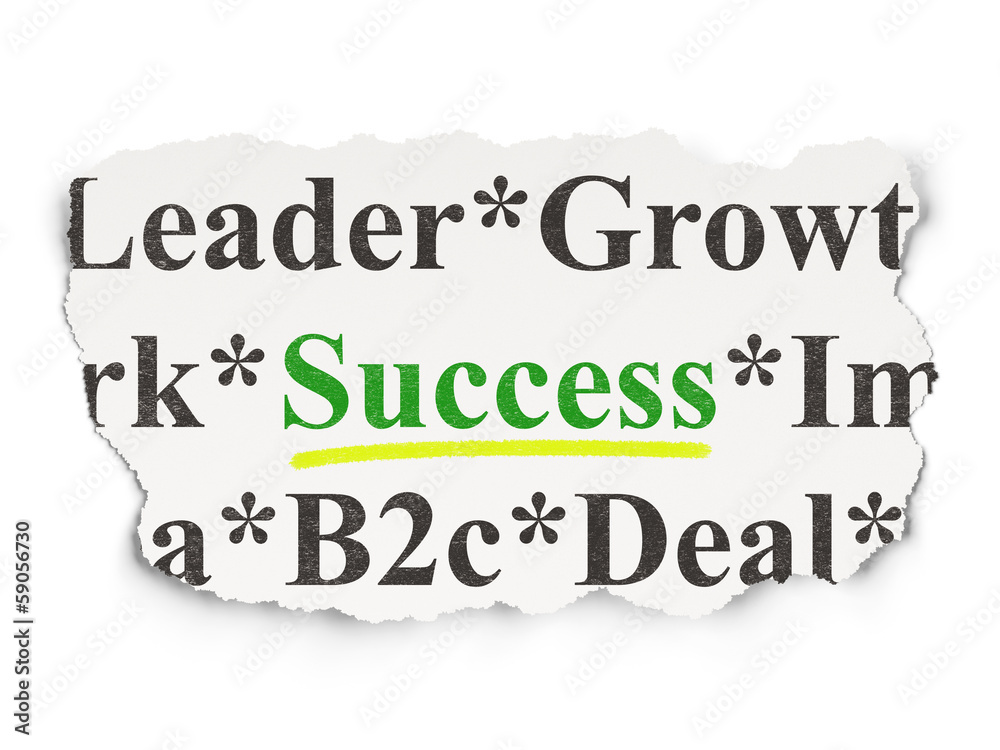 Business concept: Success on Paper background Business concept: Success on Paper background