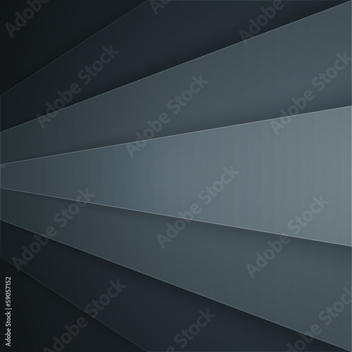 Abstract background with dark grey paper layers