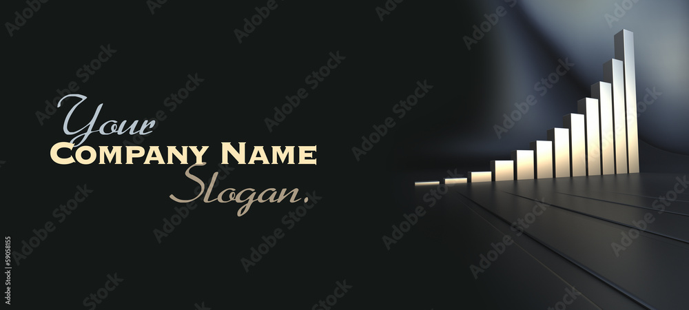 Obraz premium Business progress chart