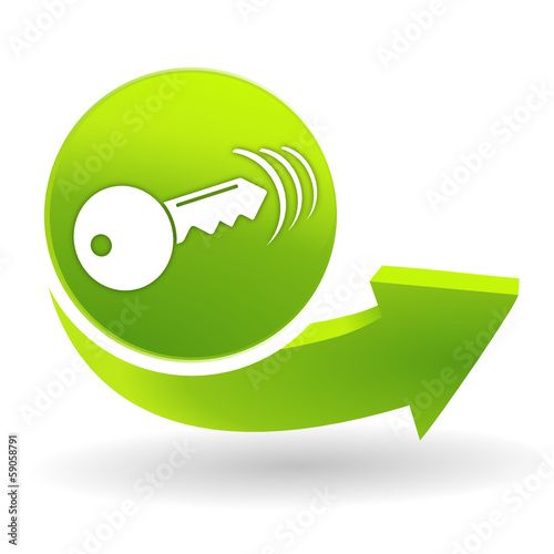 ouverture à distance sur symbole vert