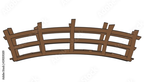 Wallpaper Mural cartoon image of wooden bridge Torontodigital.ca