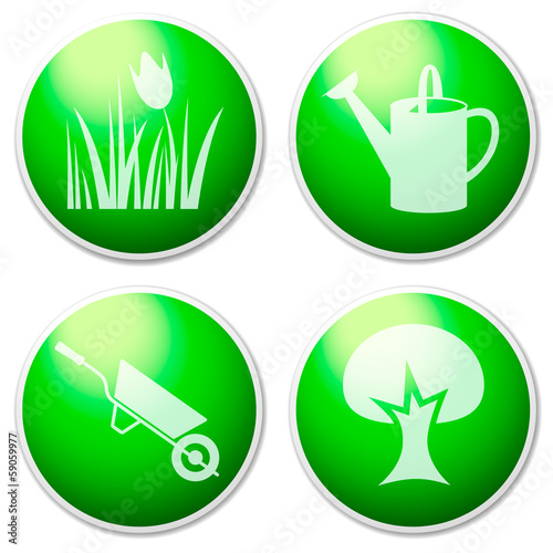 Garden - design elements ( buttons