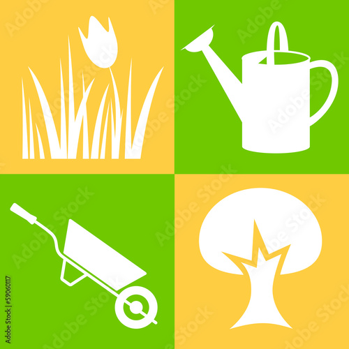 Garden - icons and design elements