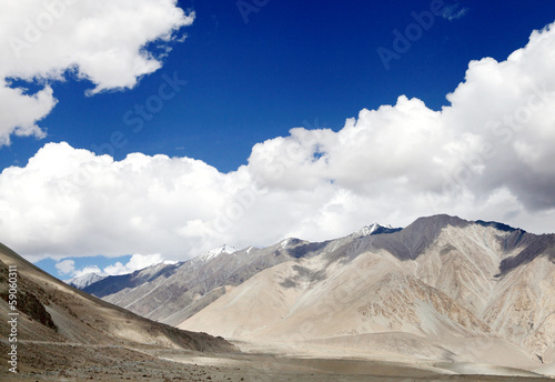 Mountains and beautiful sky of Ladakh