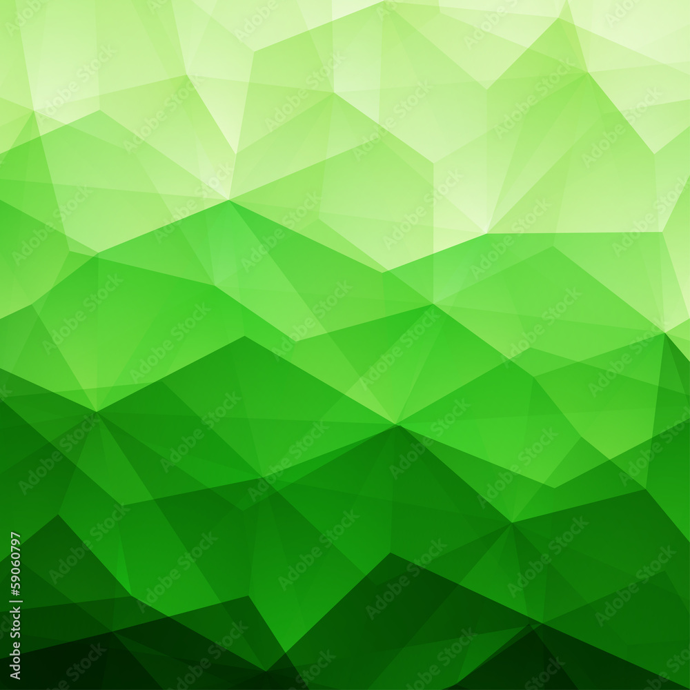 Abstract Green Triangle Background