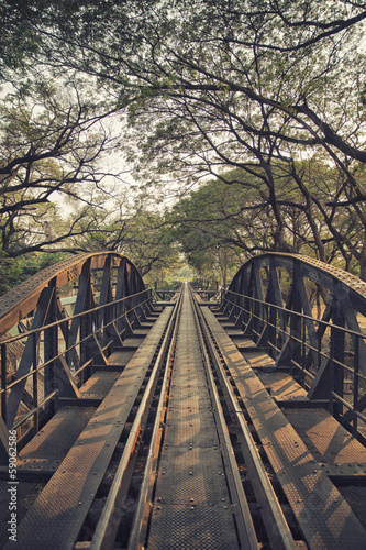 Bridge on the river Kwai, Kanchanaburi province,Thailand