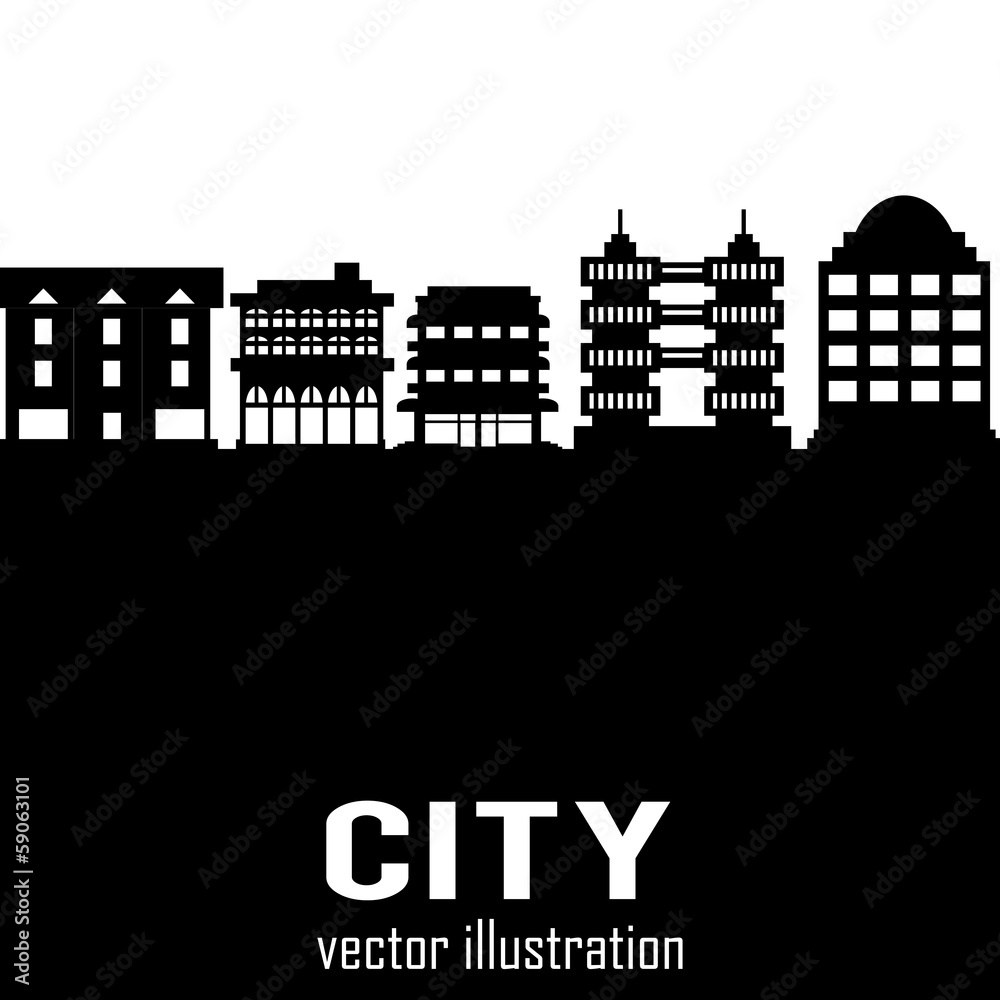 Obraz premium Buildings silhouettes