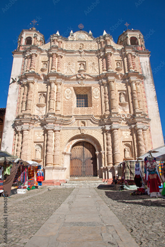 Santo Domingo Church in San Cristobal de las Casas, Mexico