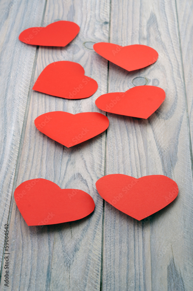 Obraz premium Hearts of paper