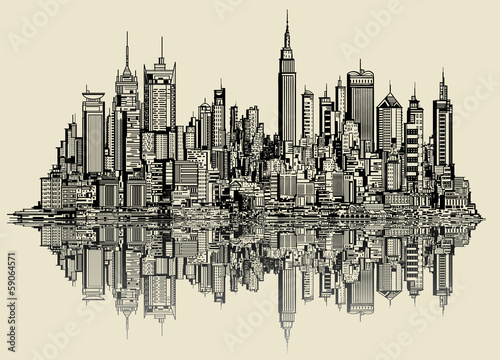 sketch of new york