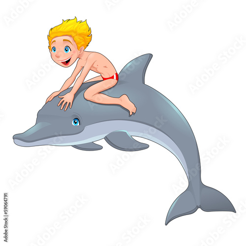 The boy and the dolphin