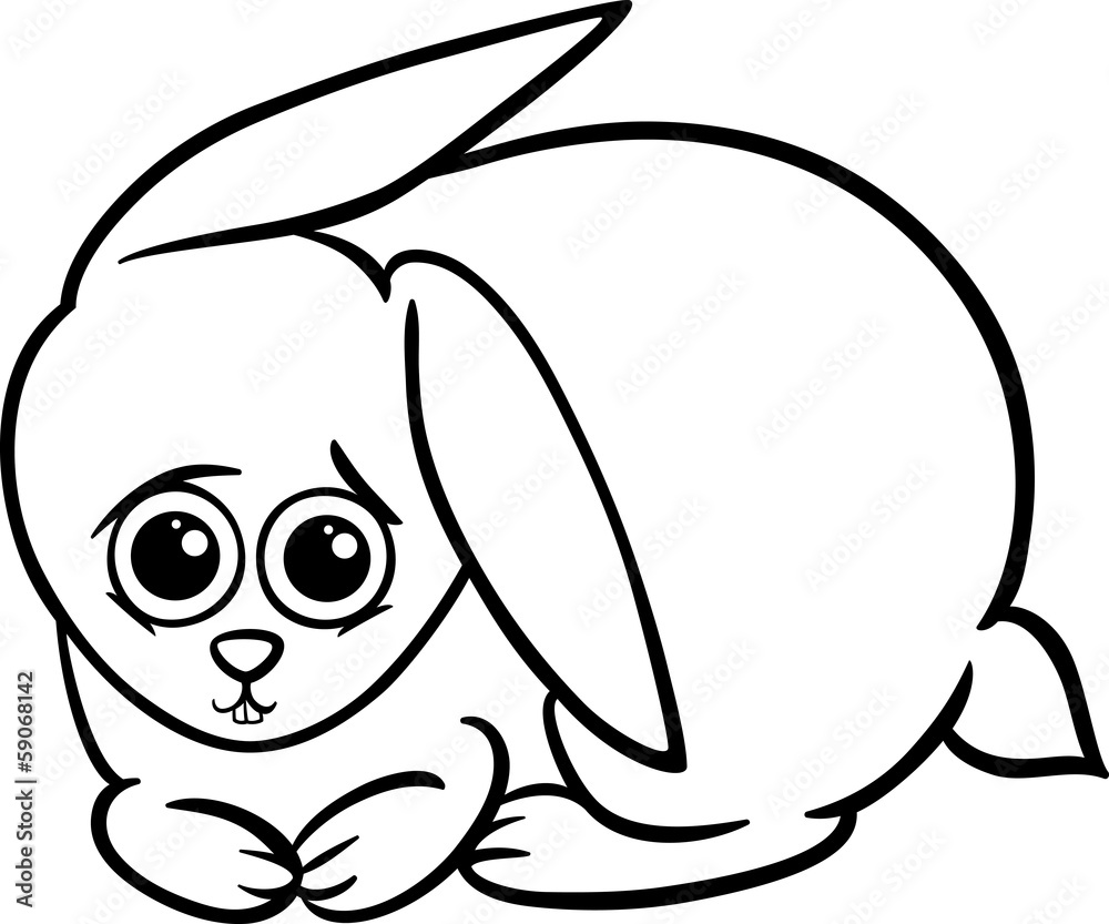 baby rabbit bunny coloring page baby rabbit bunny coloring page