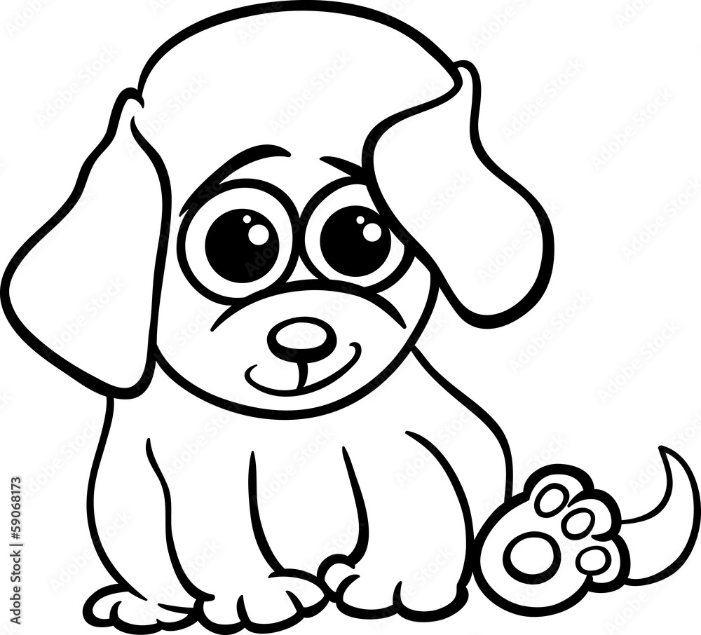 baby puppy cartoon coloring page baby puppy cartoon coloring page