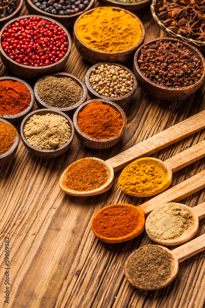 A selection of spices