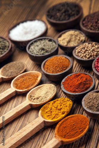 A selection of spices