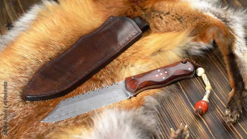 Jagdmesser - Fuchsfell