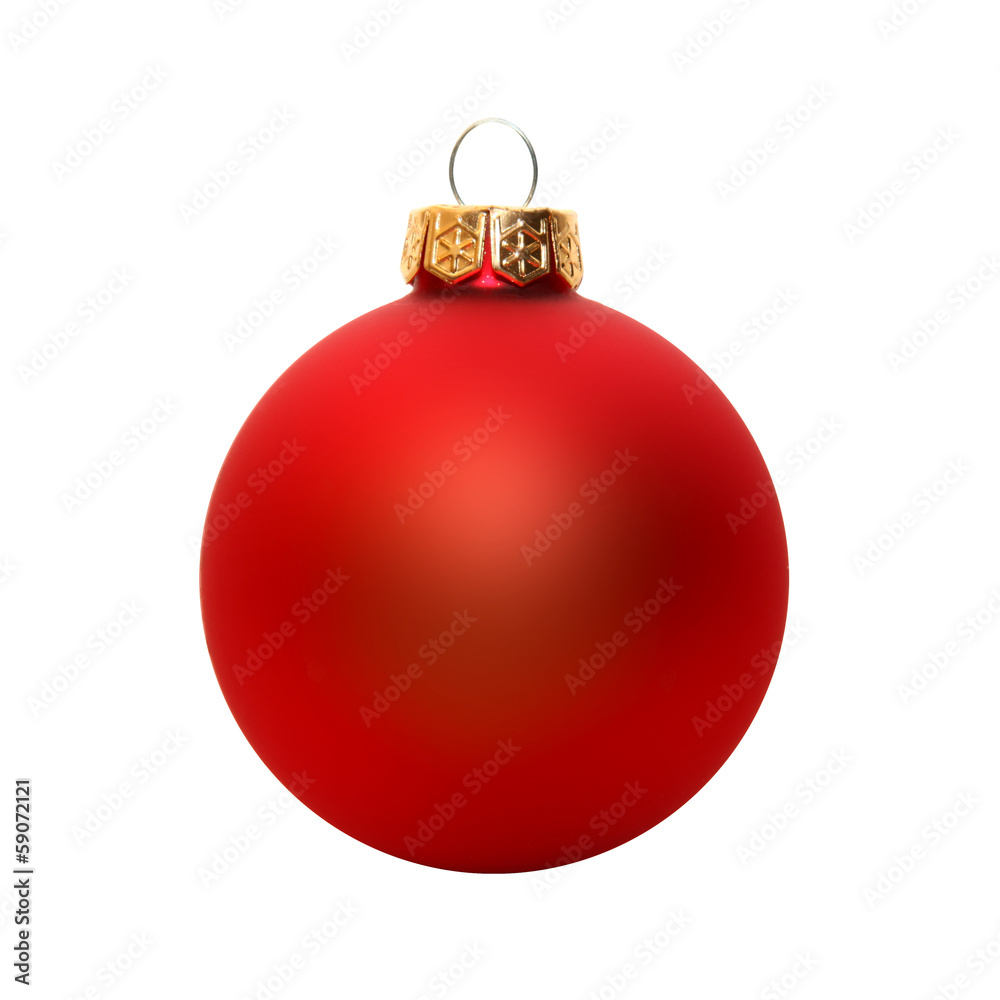 Rote Weihnachtskugel
