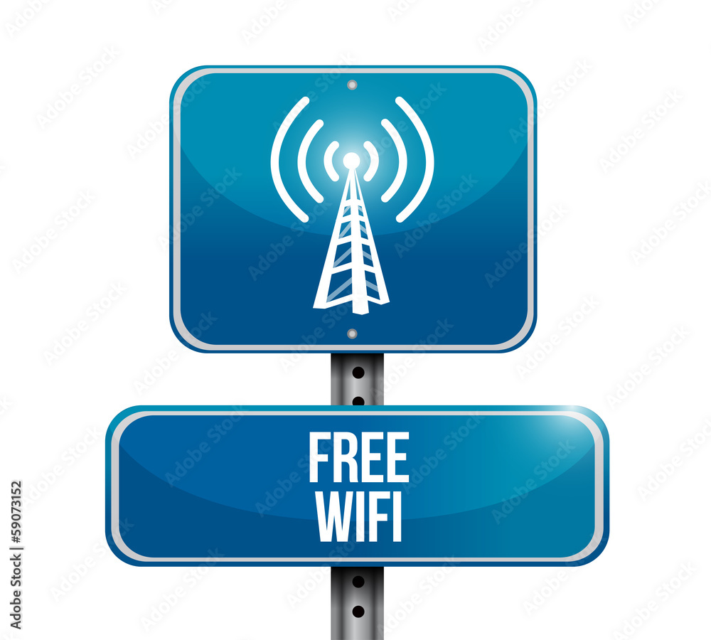 free wifi road sign illustration design free wifi road sign illustration design
