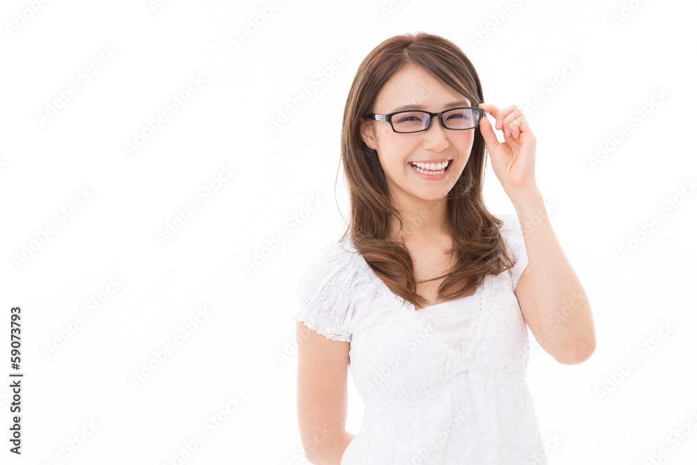 笑顔の女性 笑顔の女性