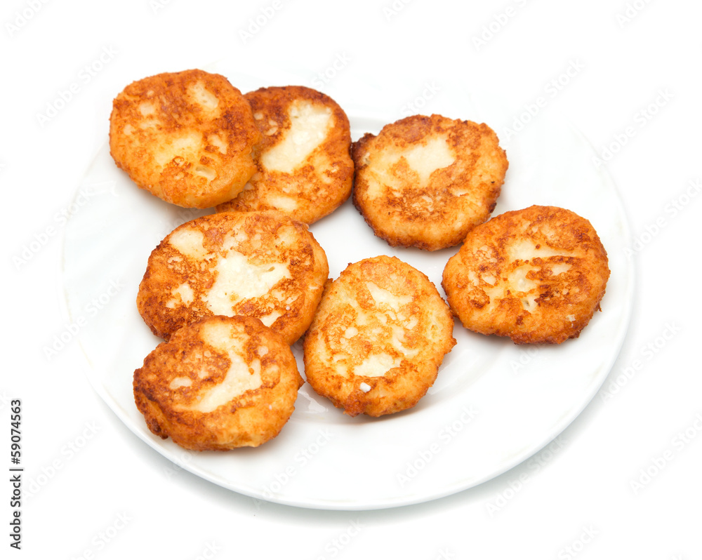 muffins in a plate on a white background muffins in a plate on a white background