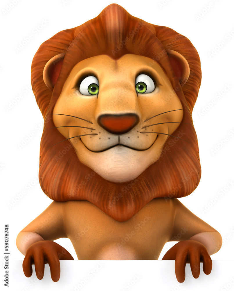 Naklejka premium Lion