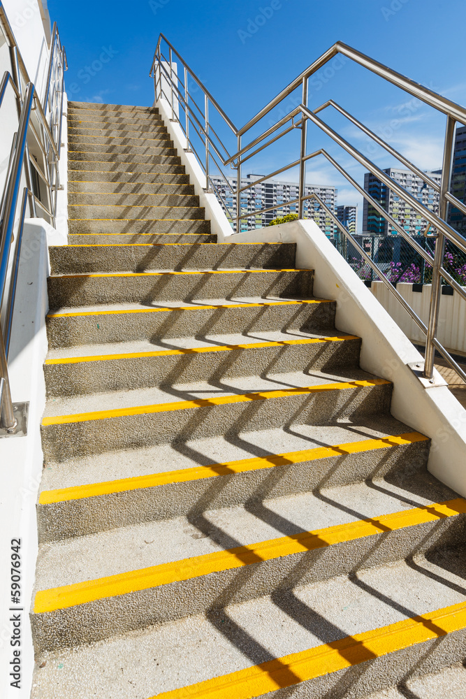 Concrete steps at outdoor Concrete steps at outdoor