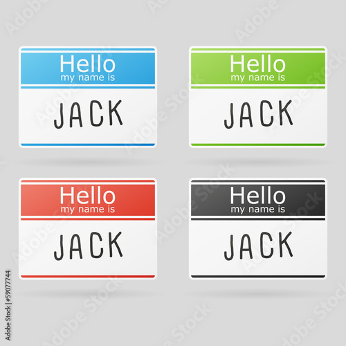 Vector name tags