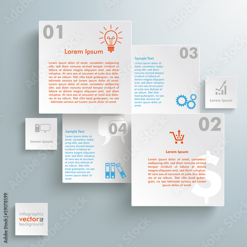Abstract Rectnagles Infographic Design