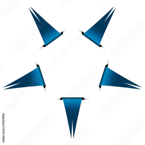 The glossy flag star composition
