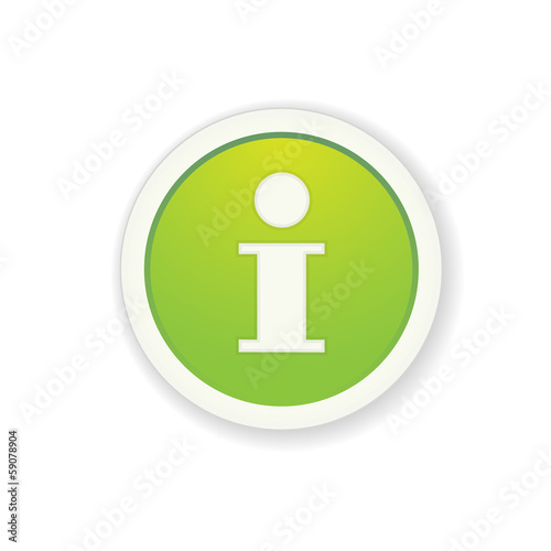 The info glossy radio button