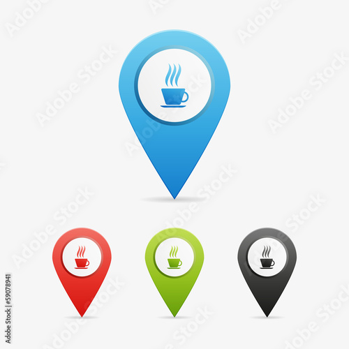 Vector coffee pointers Free Download Vector coffee pointers - GFXLoad