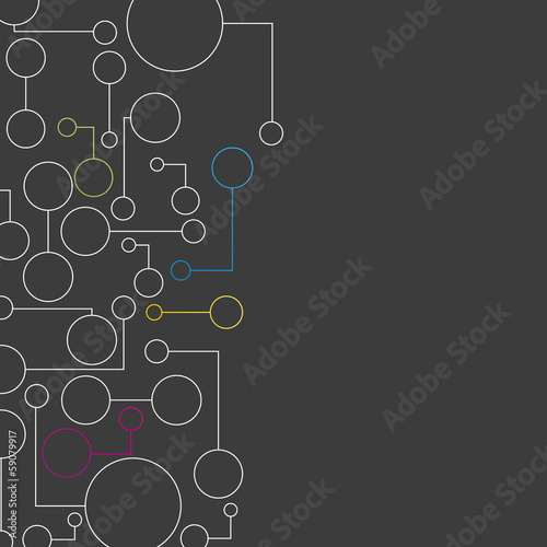 fond abstrait, circuit électronique