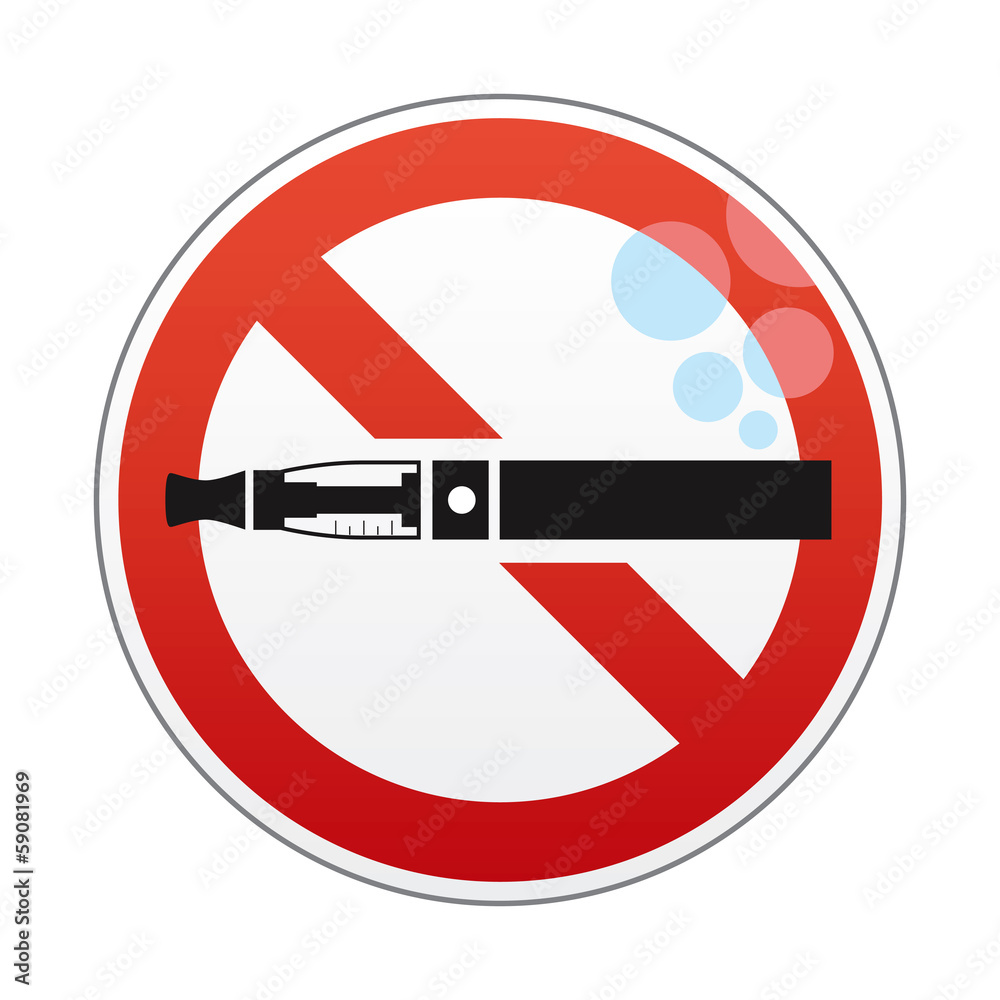 E-cigarette prohibited E-cigarette prohibited