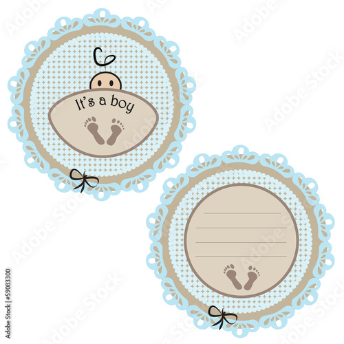 Baby card - Its a boy theme