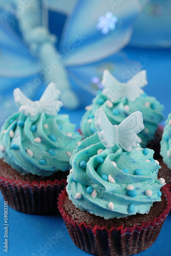 cupcake con farfalle